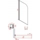Διαχωριστικό Μπανιέρας Devon Primus Plus DG 850T-100 85x140εκ Μονόπτυχη Διάφανη Με Πετσετοκρεμάστρα Διαχωριστικό Μπανιέρας Devon Primus Plus DG 850T-100 85x140εκ Μονόπτυχη Διάφανη Με Πετσετοκρεμάστρα